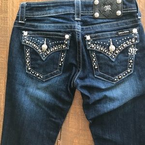 Miss Me Jeans Size 26 Embellished Pockets